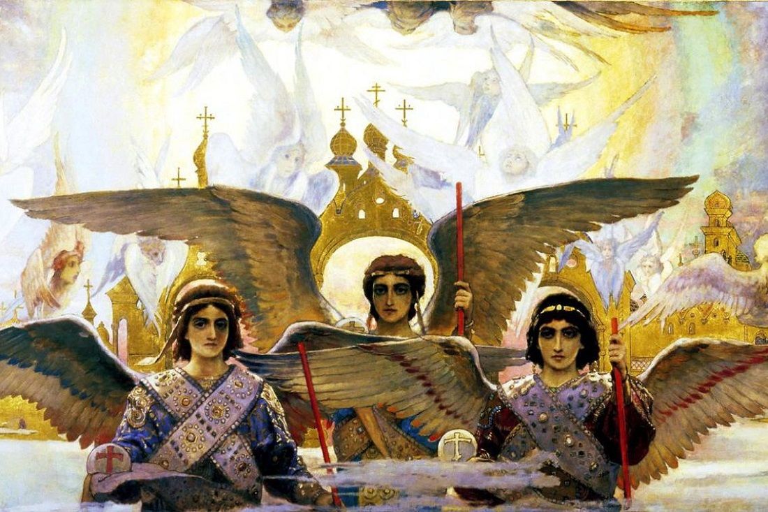 Viktor Vasnetsov Rejoice In The Lord O Ye Righteous Panel 2 Of The Triptych 1896