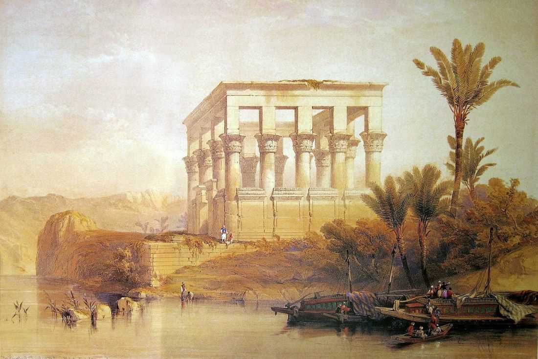 1280px David Roberts Hypaethral Temple Philae Middle East