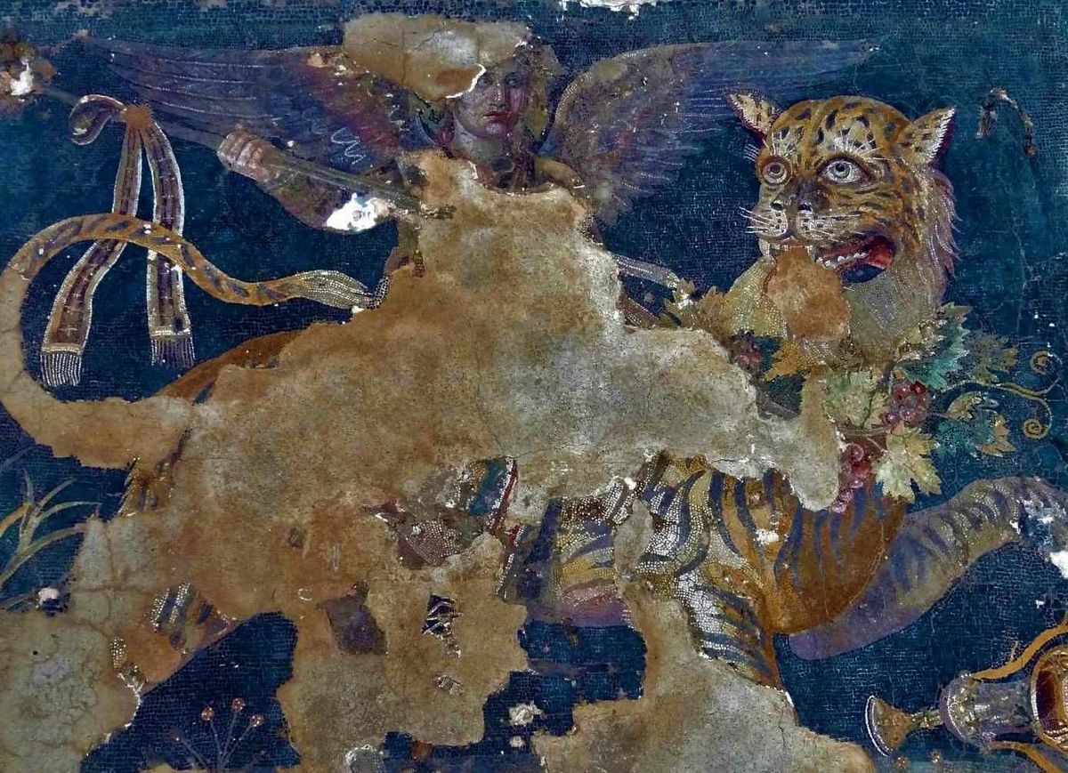1500 Delos Museum Mosaik Dionysos 06