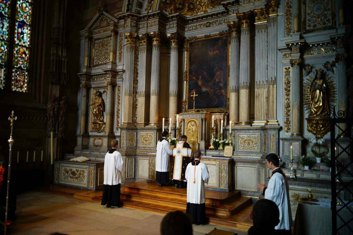 1900tridentine Mass In Strasbourg Cathedral