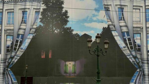 Brussels, Magritte Museum exterior.