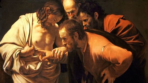The Incredulity Of Saint Thomas Caravaggio 1601 2