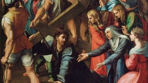 Christ Falling On The Way To Calvary Raphael E1521993118827