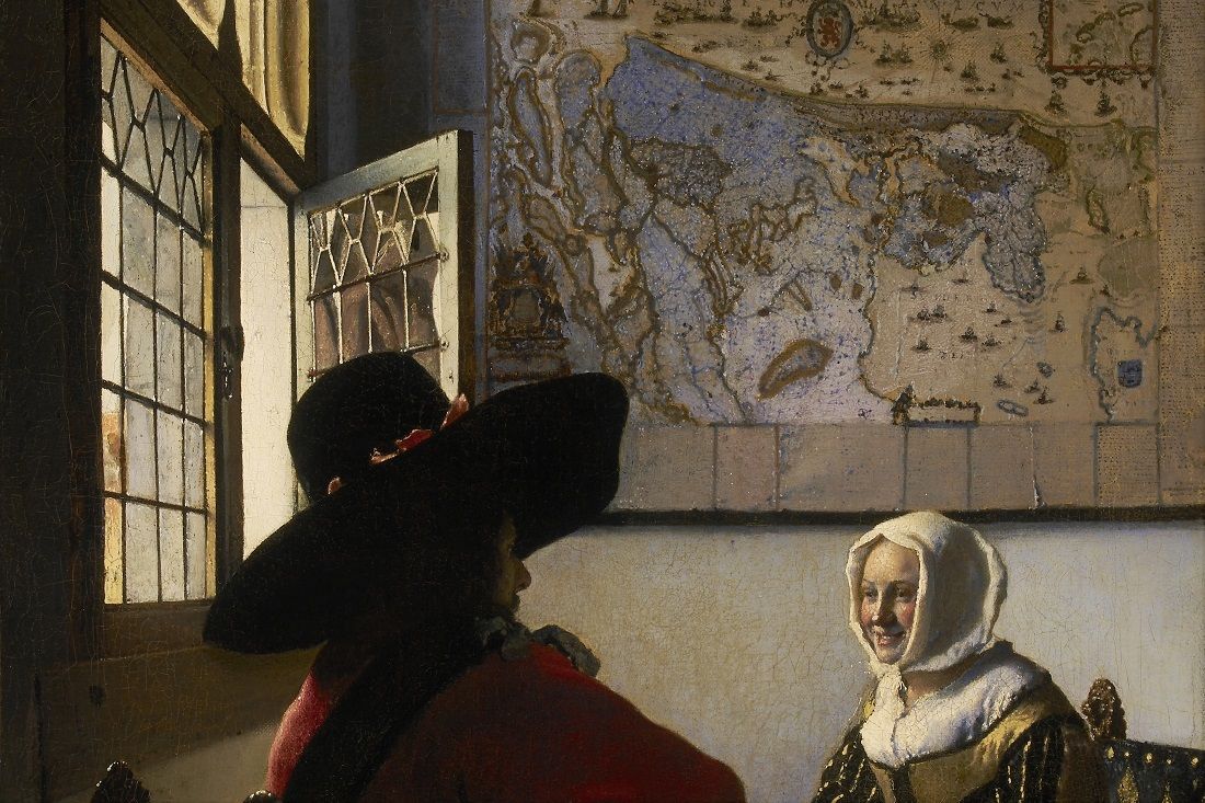 Johannes Vermeer De Soldaat En Het Lachende Meisje Google Art Project