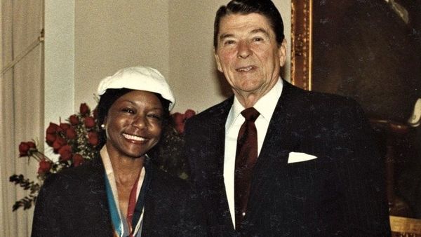 Mildred Jefferson And Ronald Reagan