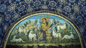 The Good Shepherd Mosaic Mausoleum Of Galla Placidia