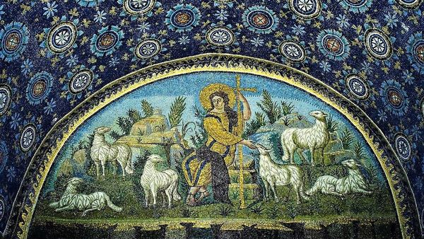 The Good Shepherd Mosaic Mausoleum Of Galla Placidia