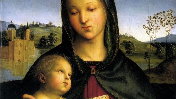 Raphael Madonna Child With The Book