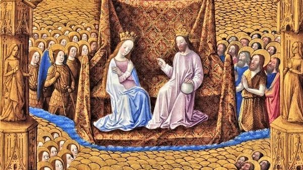 Tres Riches Heures Coronation Of The Virgin 1