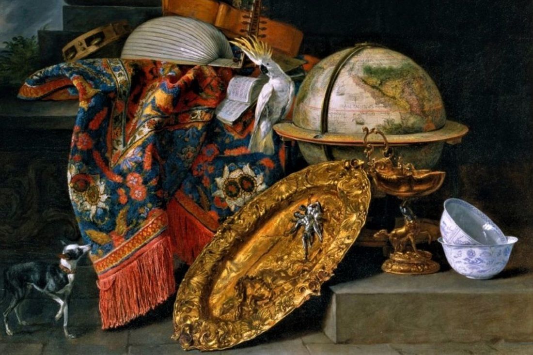 Still Life With A Globe And Cockatoo Pieter Boel