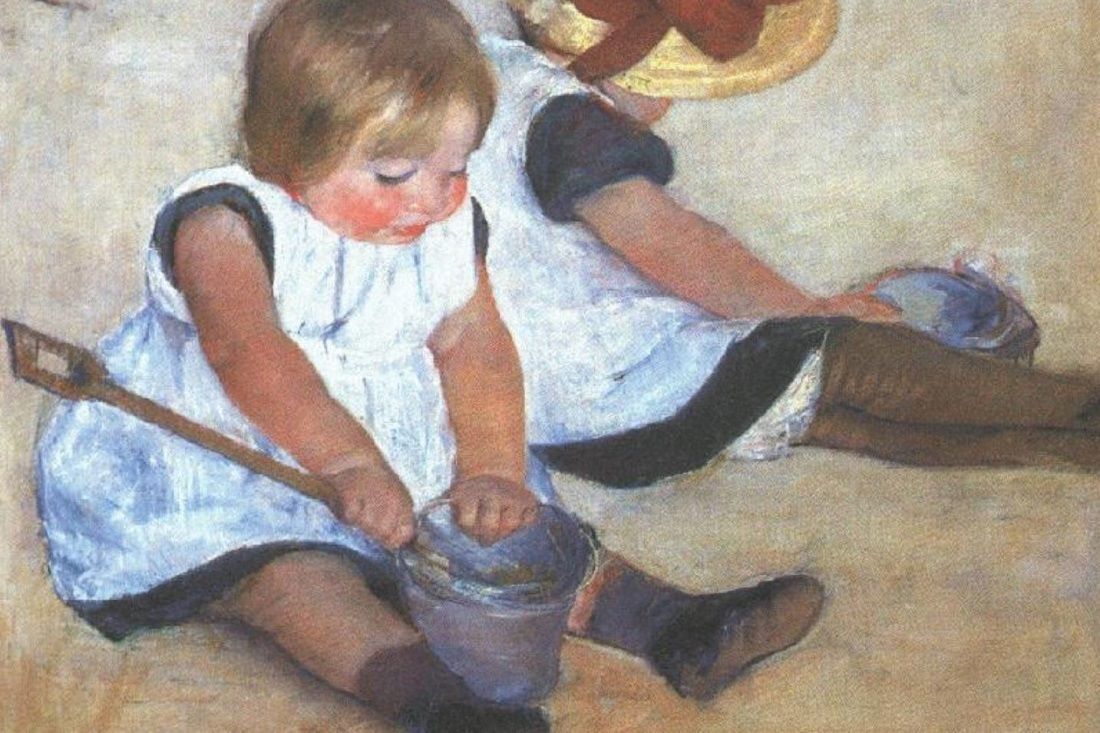 Mary Cassat Children Playing In Sand