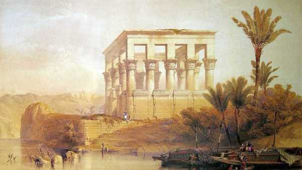 1280px David Roberts Hypaethral Temple Philae Middle East