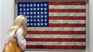 1100 Jasper Johns American Flag