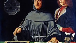 1100 Jacopo De Barbari Attributed To Portrait Of Luca Pacioli 1445 1517 With A Student Guidobaldo Da Montefeltro 2