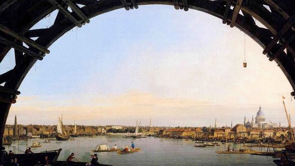 1100 Canaletto The City Seen Through An Arch Of Westminster Bridge