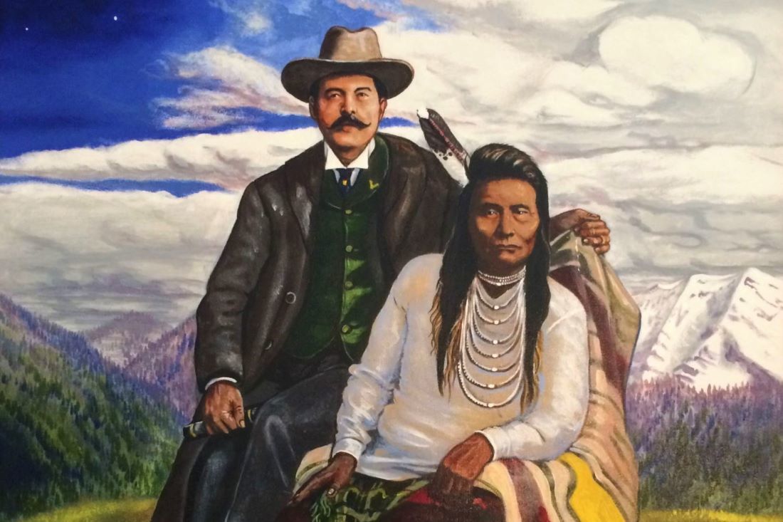 1100px Painting Of Starr Jacob Maxwell And Chief Joseph
