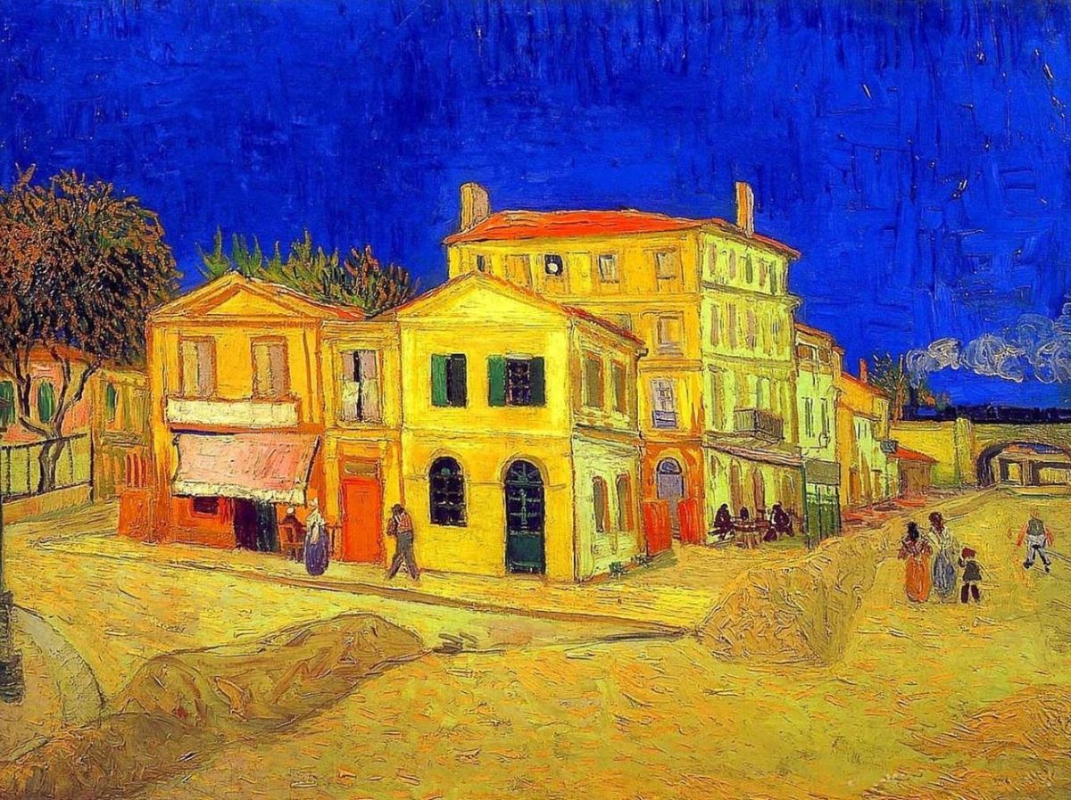 1350 Yellow House Van Gogh 1888 Version