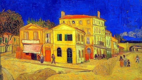 1350 Yellow House Van Gogh 1888 Version
