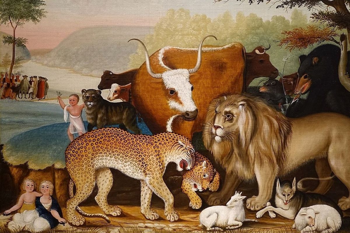1350px The Peaceable Kingdom By Edward Hicks C