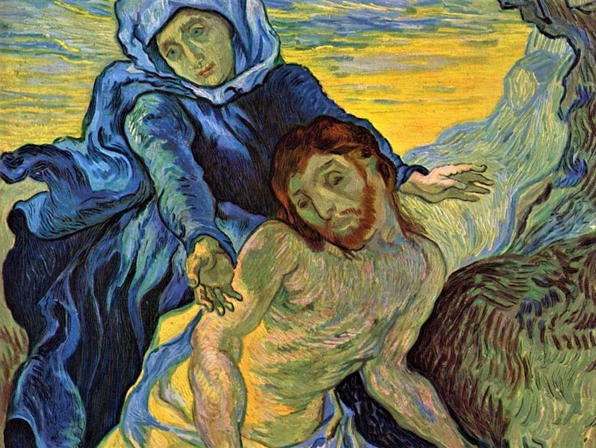 1500 Pieta After Delacroix 1889 Van Gogh