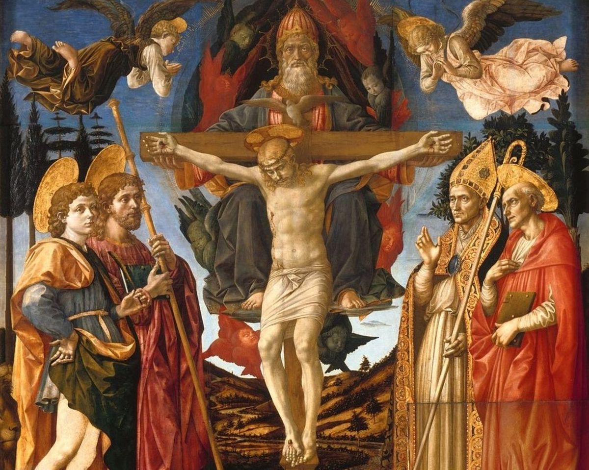 1500 Francesco Di Stefano Pesellino Santa Trinit Altarpiece Wga17374