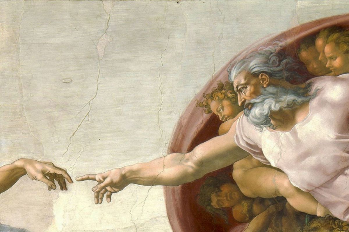 1500 Creation Of Adam Michelangelo Good