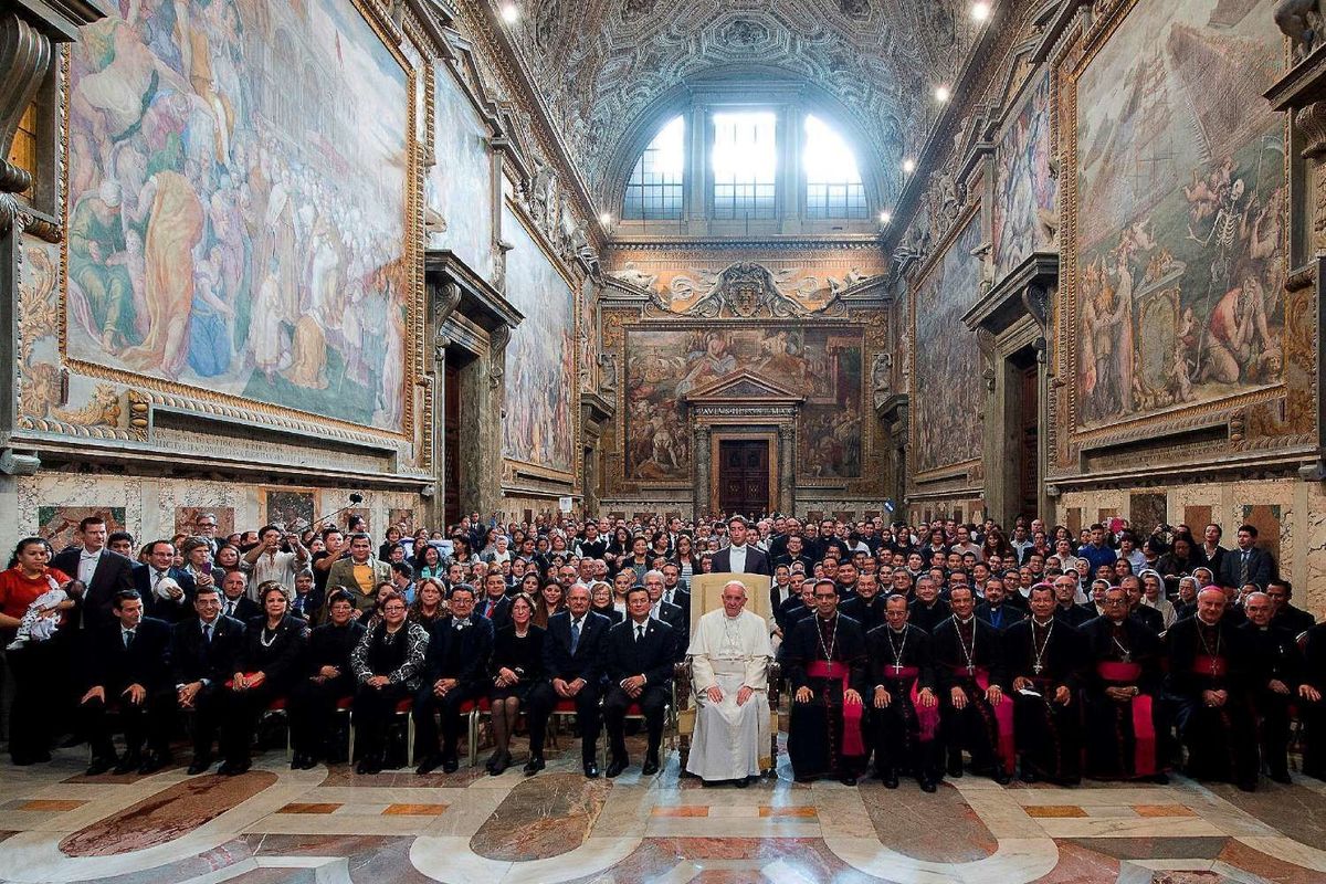 1500 Audiencia De Representantes Salvadore Os Y El Papa Francisco