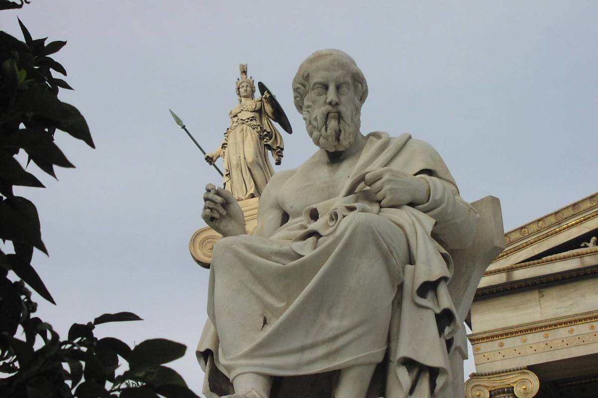Athena Looking Over Plato