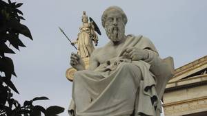 Athena Looking Over Plato