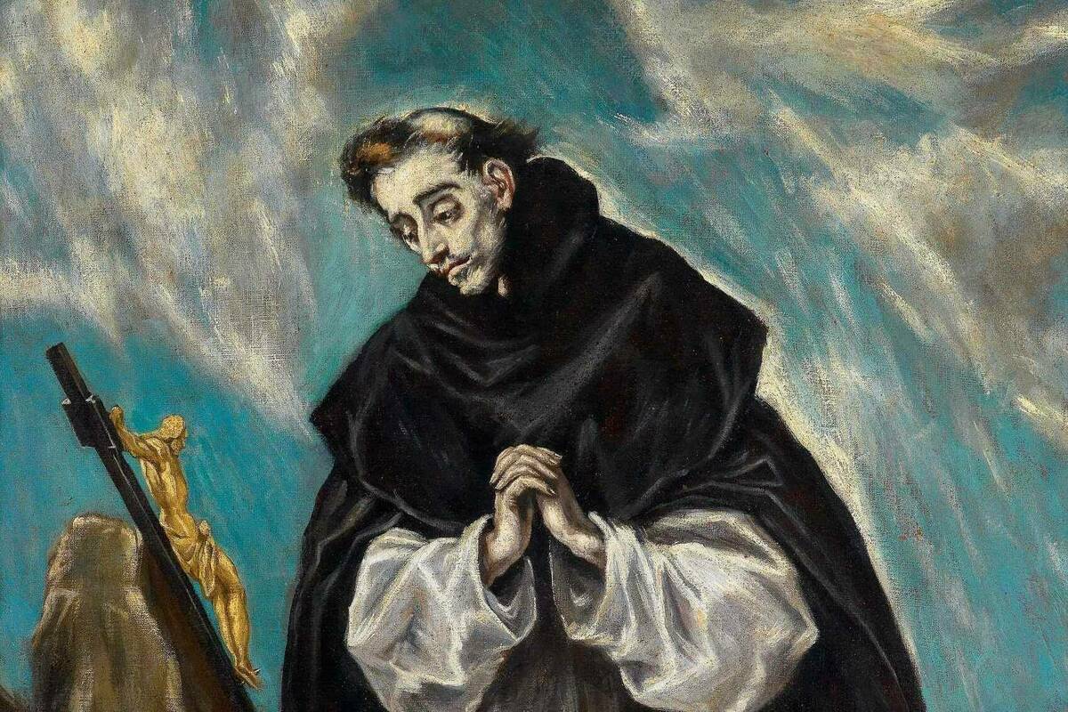 1699 Seguidor De El Greco Santo Domingo En Oraci N