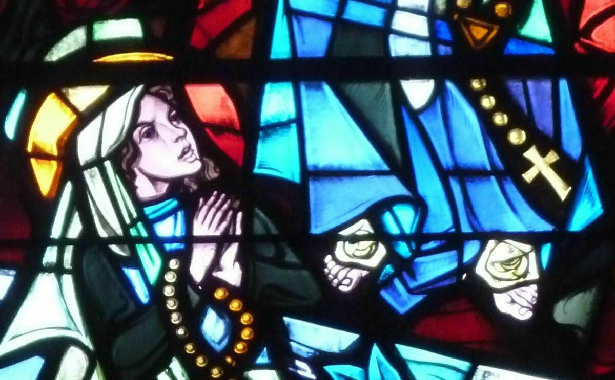 Saint Bernadette Stained Glass Window