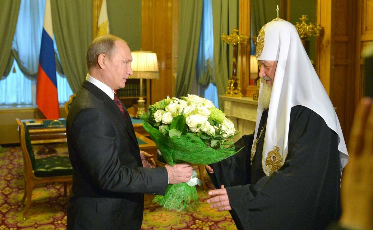 Vladimir Putin And Patriarch Kirill I Of Russia 2015 11 21 1