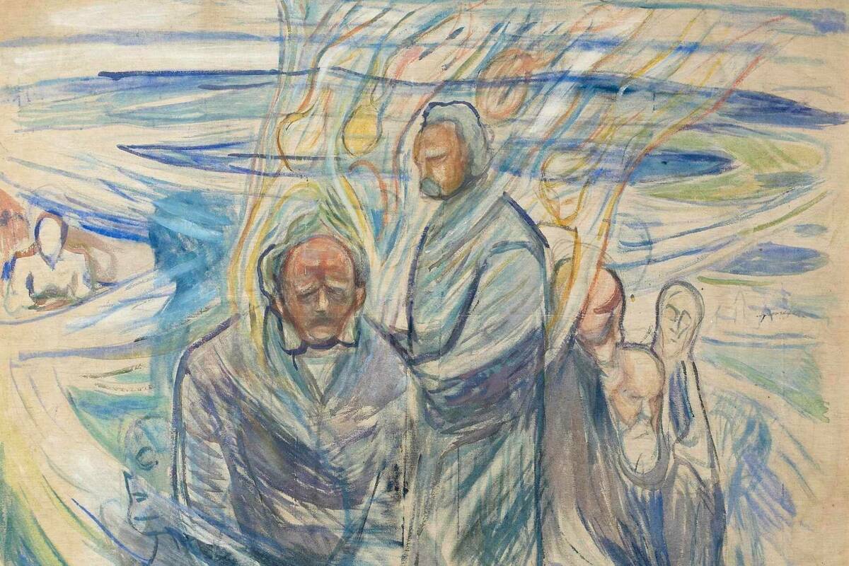 1900 Edvard Munch Geniuses Ibsen Nietzsche And Sokrates Mm