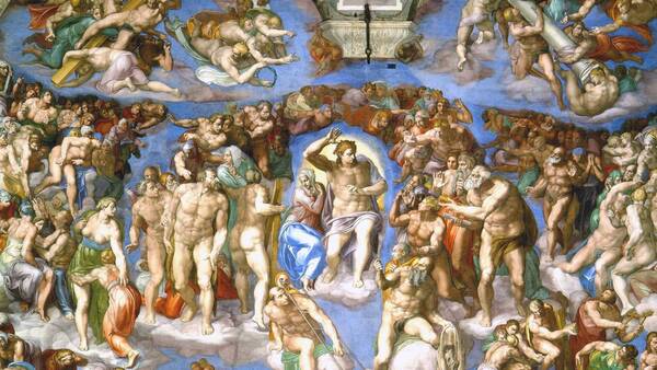 1900 Last Judgement By Michelangelo 1