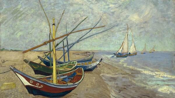 1900px Vincent Van Gogh Vissersboten Op Het Strand Van Les Saintes Maries De La Mer Google Art Project