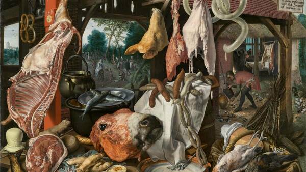 1900px A Meat Stall With The Holy Family Giving Alms Pieter Aertsen Google Cultural Institute