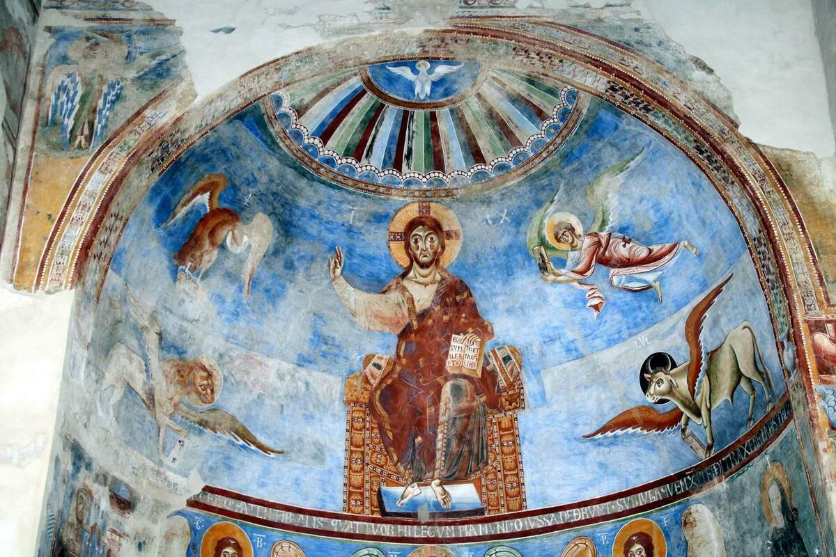 Fresco of Christ in Majesty (Sant'Angelo in Formis, Capua)