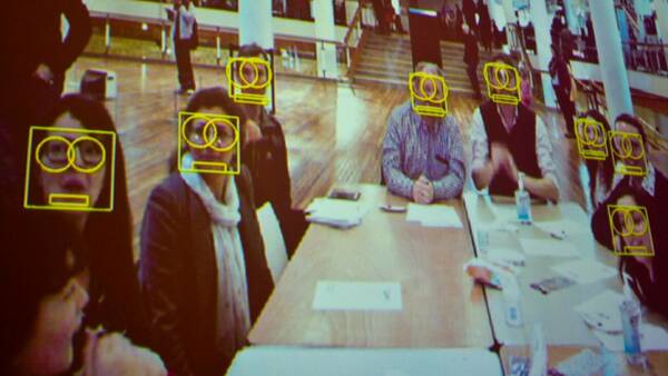 Demonstration of facial recognition software